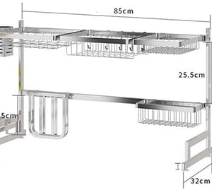 Kệ chén inox KC03